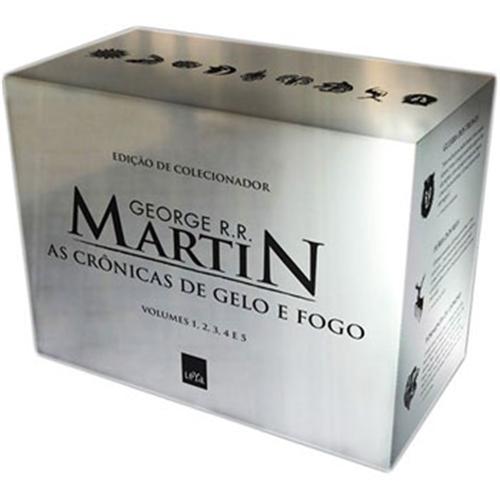Livro - Box Prata - As Crônicas de Gelo e Fogo - 5 Volumes - George R. R. Martin é bom? Vale a pena?