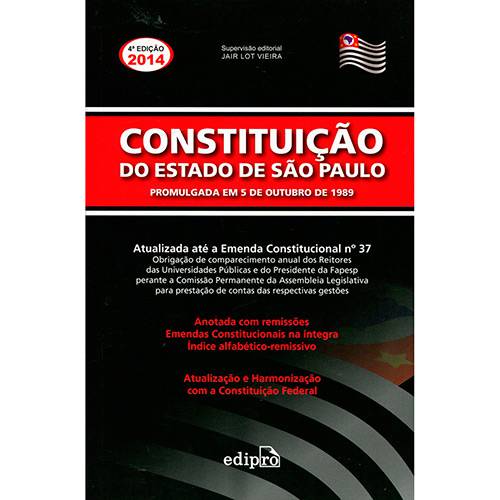 Livro - Constituição do Estado de São Paulo é bom? Vale a pena?