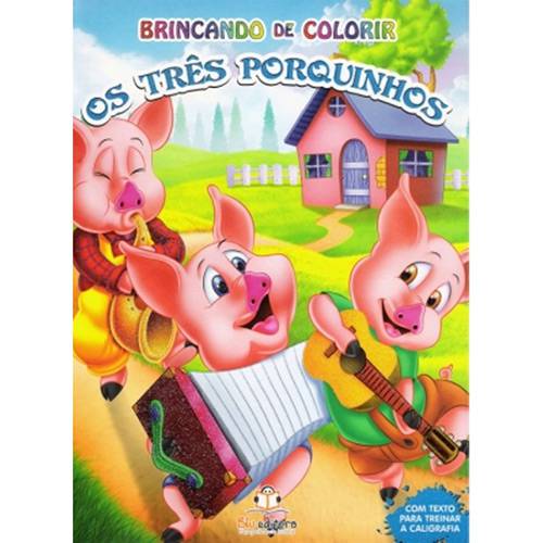 Livro de Colorir Infantil - Brincando de Colorir os Três Porquinhos - 1ª Edição é bom? Vale a pena?