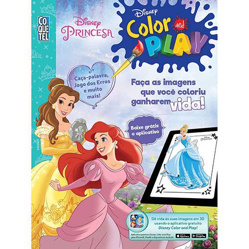 Livro - Disney Color And Play: Princesas é bom? Vale a pena?