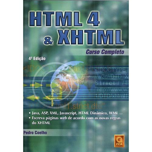Livro - HTML 4 & XHTML - Curso Completo é bom? Vale a pena?