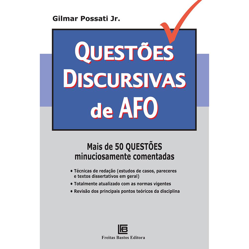 Livro - Questões Discursivas de AFO é bom? Vale a pena?