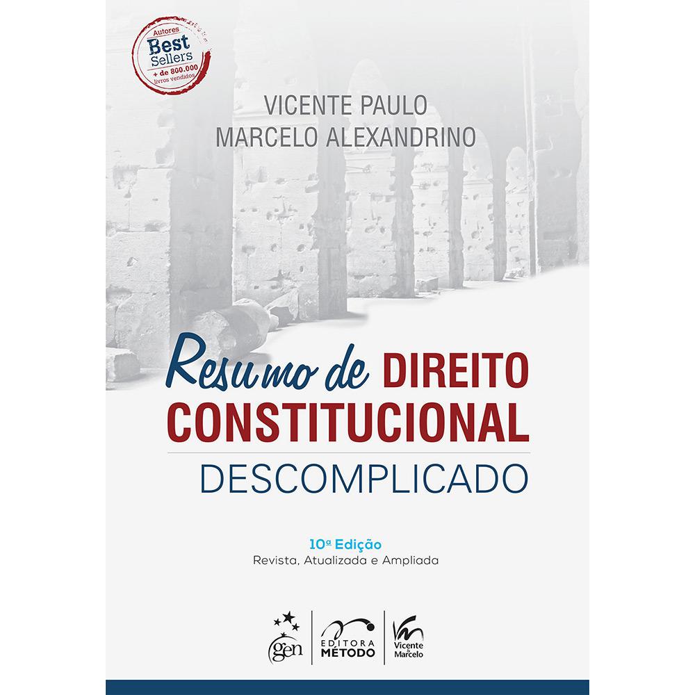 Livro - Resumo De Direito Constitucional Descomplicado é bom? Vale a pena?