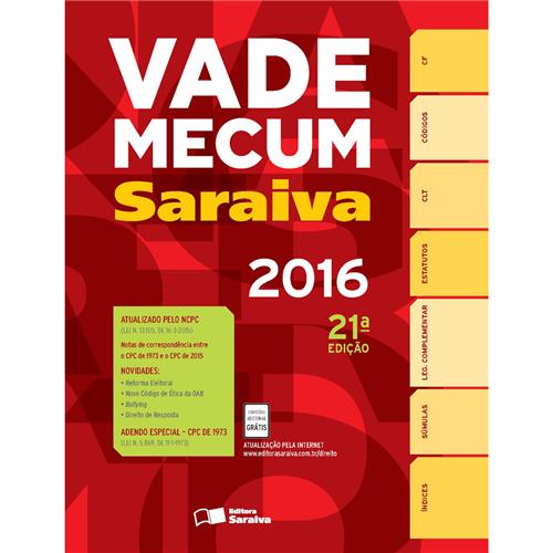 Livro - Vade Mecum Saraiva: Tradicional - 21ª Edição - 2016 é bom? Vale a pena?