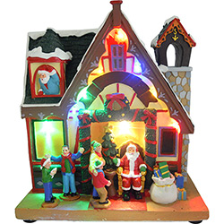 Loja do Papai Noel Iluminada Luz LED em Resina 23cm - Orb Christmas é bom? Vale a pena?