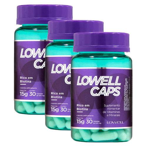 Lowell Caps Kit - Cápsulas de Crescimento X3 é bom? Vale a pena?