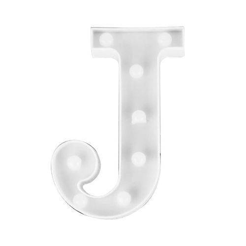 Luminária Branca Decorativa Letra Luminosa Led 3D - Letra J é bom? Vale a pena?