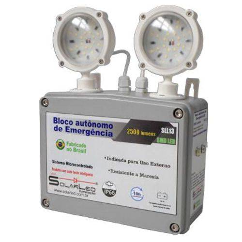 Luminária de Emergência SolarLED SLL13 IP66 - 2500 Lúmens - Ambientes Externos e Maresias é bom? Vale a pena?