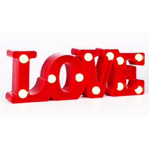Luminaria Led Love Amor Decorativa 3d Abajur com 11 Leds para Mesa ou Parede é bom? Vale a pena?