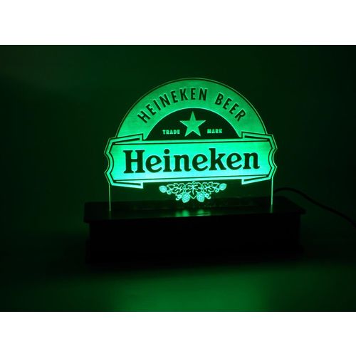 Luminaria Luminoso Led Decorativa Heineken em Acrilico Bar é bom? Vale a pena?
