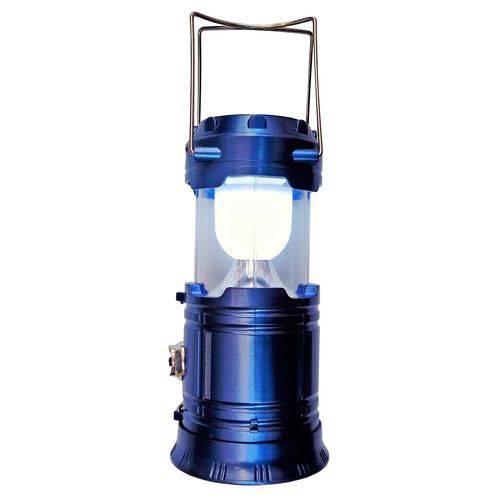 Luminária Solar Lampião Led Lanterna Elétrica Recarregável Azul é bom? Vale a pena?