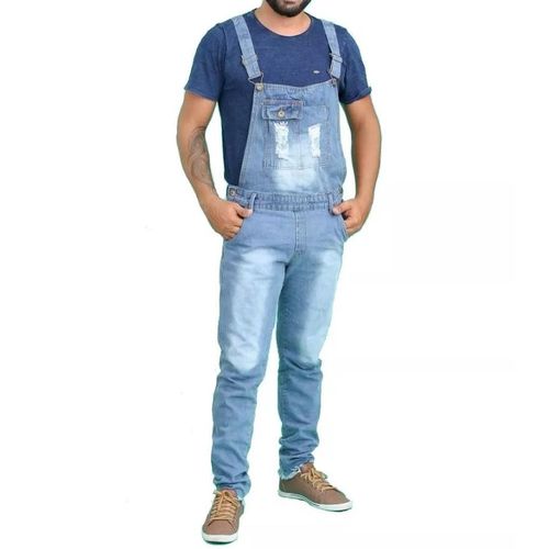 Macacão Jardineira Masculino Jeans Destroyed Original é bom? Vale a pena?