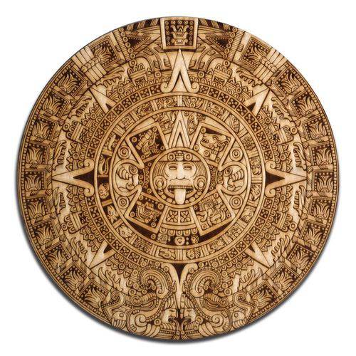 Mandala Decorativa Pedra do Sol Asteca (calendario Maia), Pirografado a LASER, MDF Cru é bom? Vale a pena?