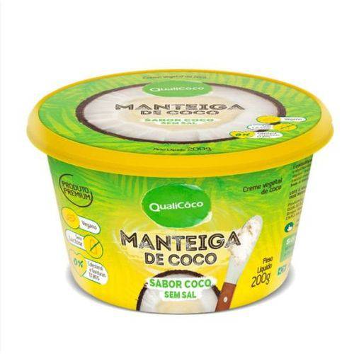 Manteiga de Coco - Sabor Coco Sem Sal - Qualicôco - Pote com 200g é bom? Vale a pena?