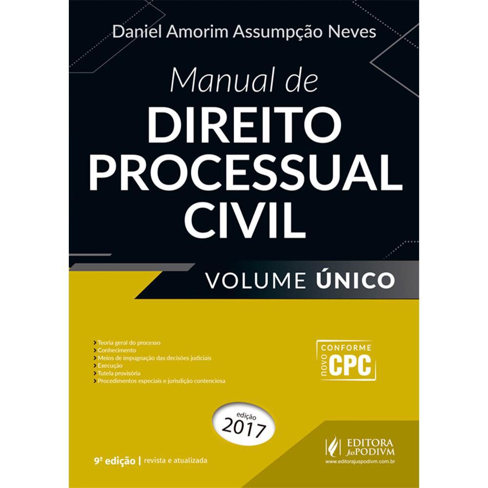 Manual De Direito Processual Civil - Volume Único (2017) é bom? Vale a pena?
