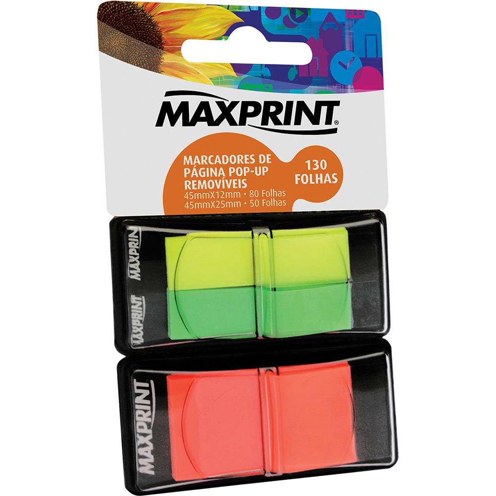 Marcador de Página Pop-up Maxprint 3 cores 45mmx12mm / 45mmx25mm 130 folhas é bom? Vale a pena?
