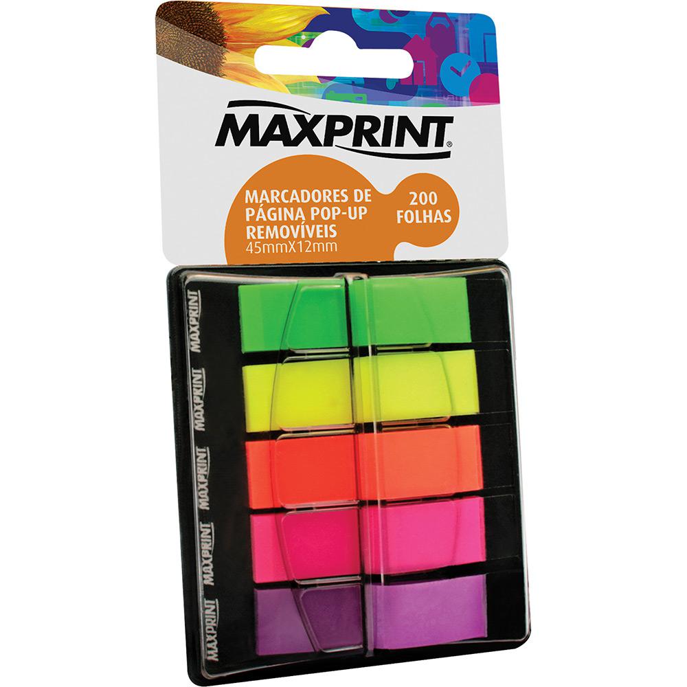 Marcador de Página Maxprint Pop-up Maxprint 5 cores 45mmx12mm 200 folhas é bom? Vale a pena?