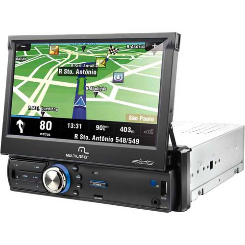 Media Player Automotivo Multilaser Slide Retrátil com GPS, TV Digital - Tela 7- USB, SD, Aux e BT é bom? Vale a pena?