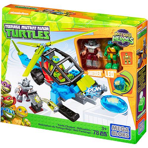Mega Bloks Tartarugas Ninja JR Helicóptero - Mattel é bom? Vale a pena?