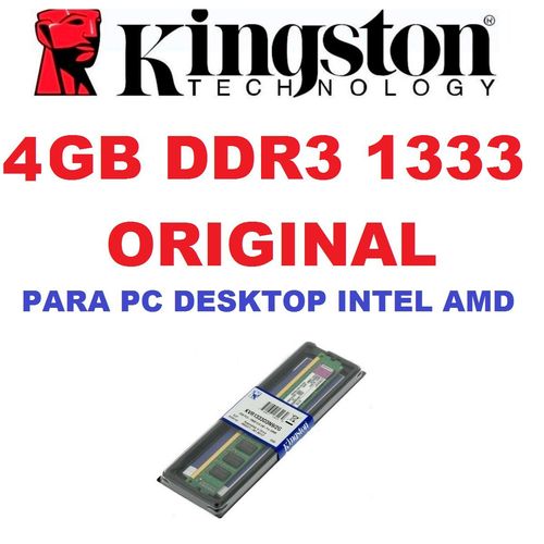 Memoria Kingston Ddr3 4gb 1333 Mhz Desktop 16 Chips Original é bom? Vale a pena?