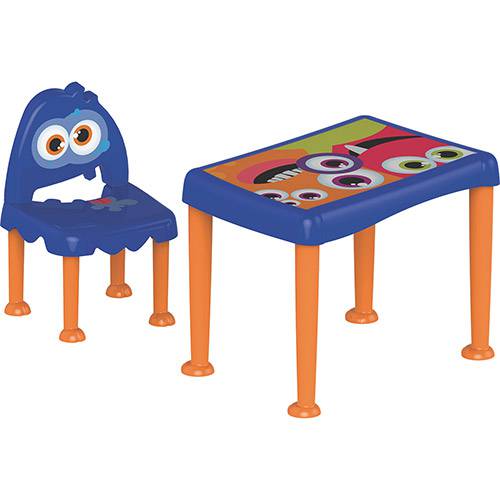 Mesa com Cadeira Monster Azul e Laranja Tramontina é bom? Vale a pena?