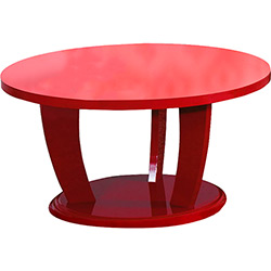 Mesa de Centro Redonda Rosa Júnior Vermelho (36x68x68cm) - Imaza é bom? Vale a pena?