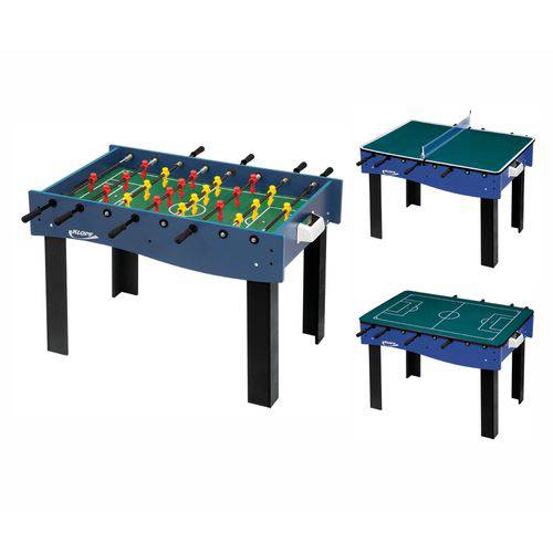 Mesa Multi Jogos 3 X 1 Pebolim, Ping Pong e Futebol de Botão Klopf 1058 Galera é bom? Vale a pena?