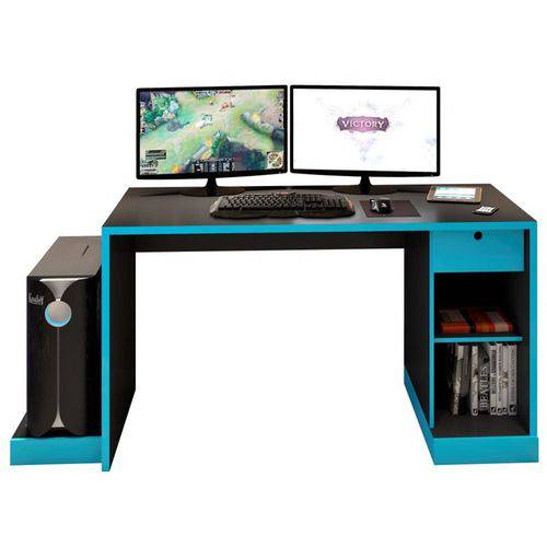 Mesa para Computador Notebook Desk Game Drx 3000 Preto/azul - Móveis Leão é bom? Vale a pena?