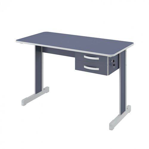 Mesa para Escritório 2 Gavetas 120cm Pop New Plata Móveis Azul/Cinza é bom? Vale a pena?