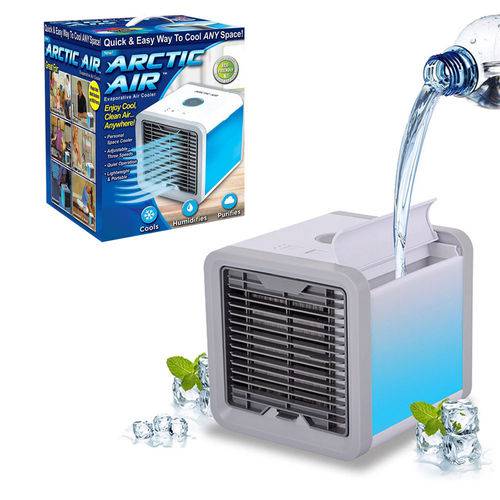 Mini Ar Condicionado Portátil Arctic Air Cooler Umidificador Climatizador Luz Led é bom? Vale a pena?