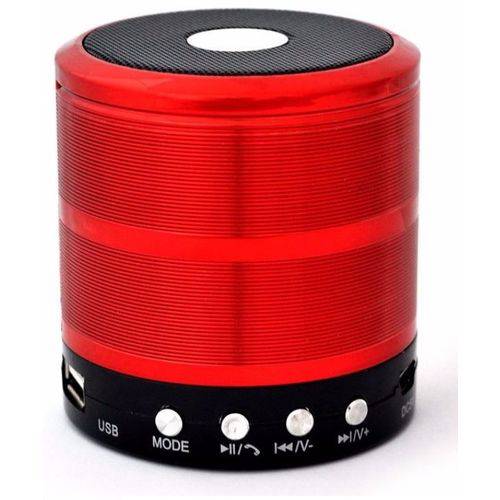 Mini Caixa de Som Portátil Speaker Ws-887 - Vermelho é bom? Vale a pena?