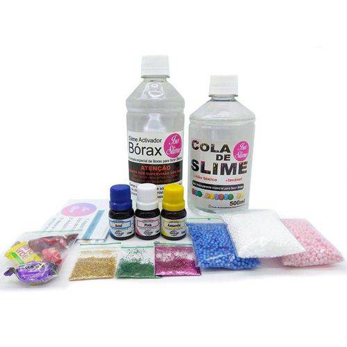 Mini Kit para Fazer Clear Slime Slime Transparente, Pérolas Isopor, Corantes é bom? Vale a pena?