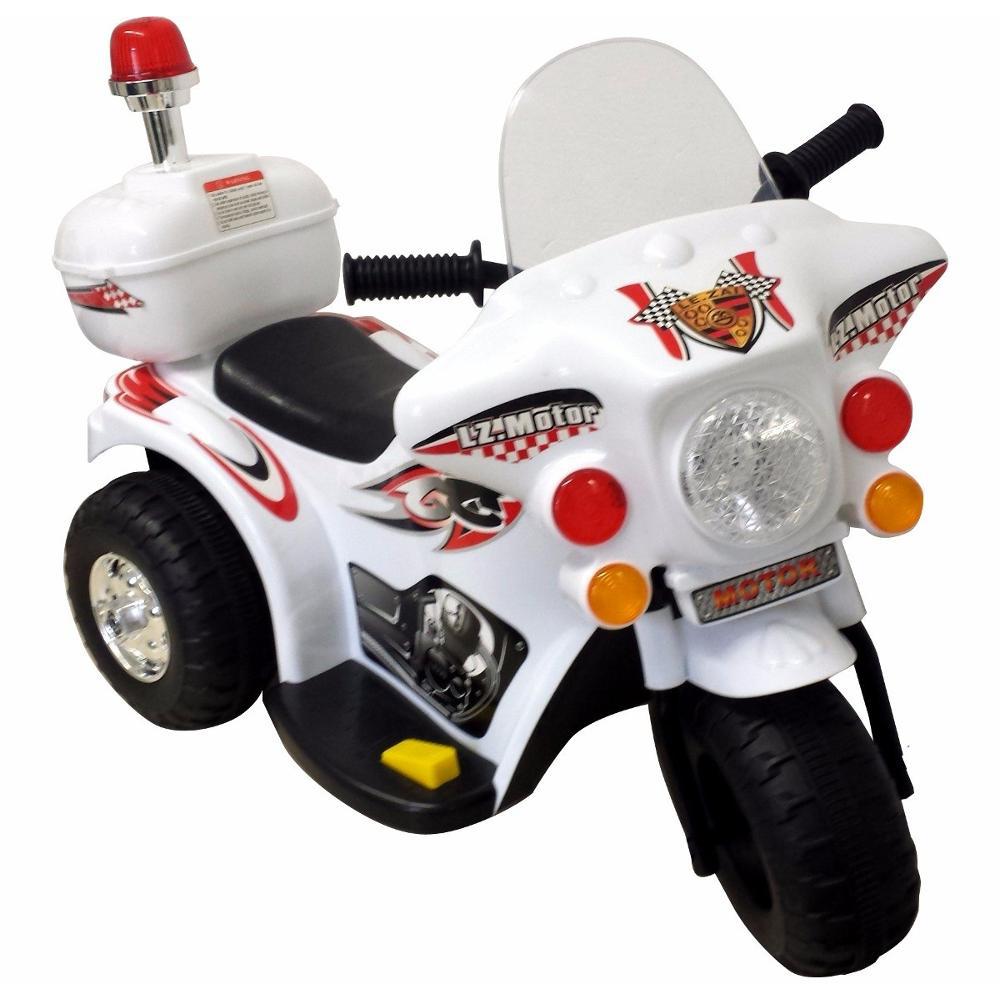 Mini Moto Elétrica Para Crianças Police Miniway 6v Branca é bom? Vale a pena?