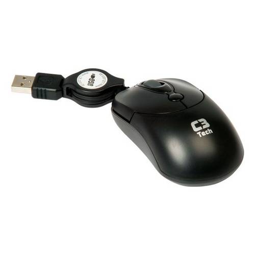 Mini Mouse Óptico C3 Tech Ms3208bk Usb Preto Retrátil é bom? Vale a pena?