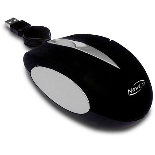 Mini Mouse Retrátil c/ Acabamento Emborrachado Soft Preto - New Link é bom? Vale a pena?