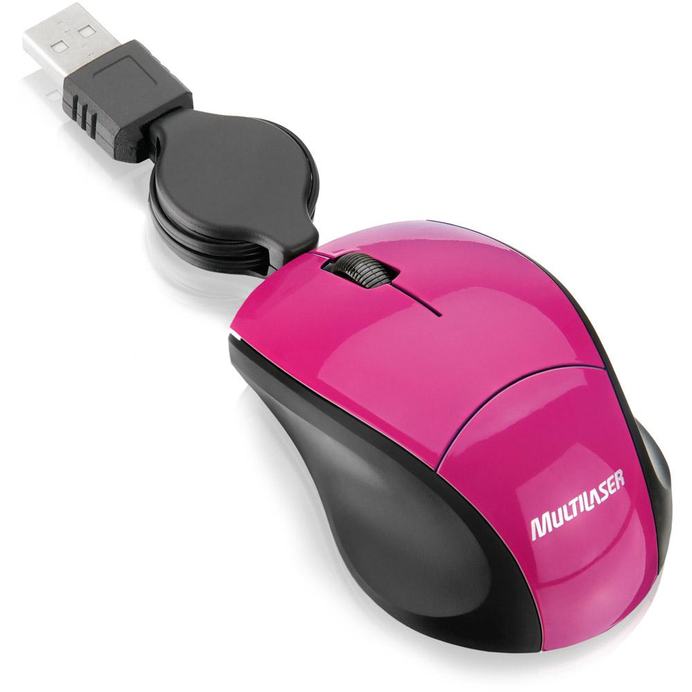 Mini Mouse Retratil Fit - Pink Piano c/ Conexão USB - Multilaser é bom? Vale a pena?