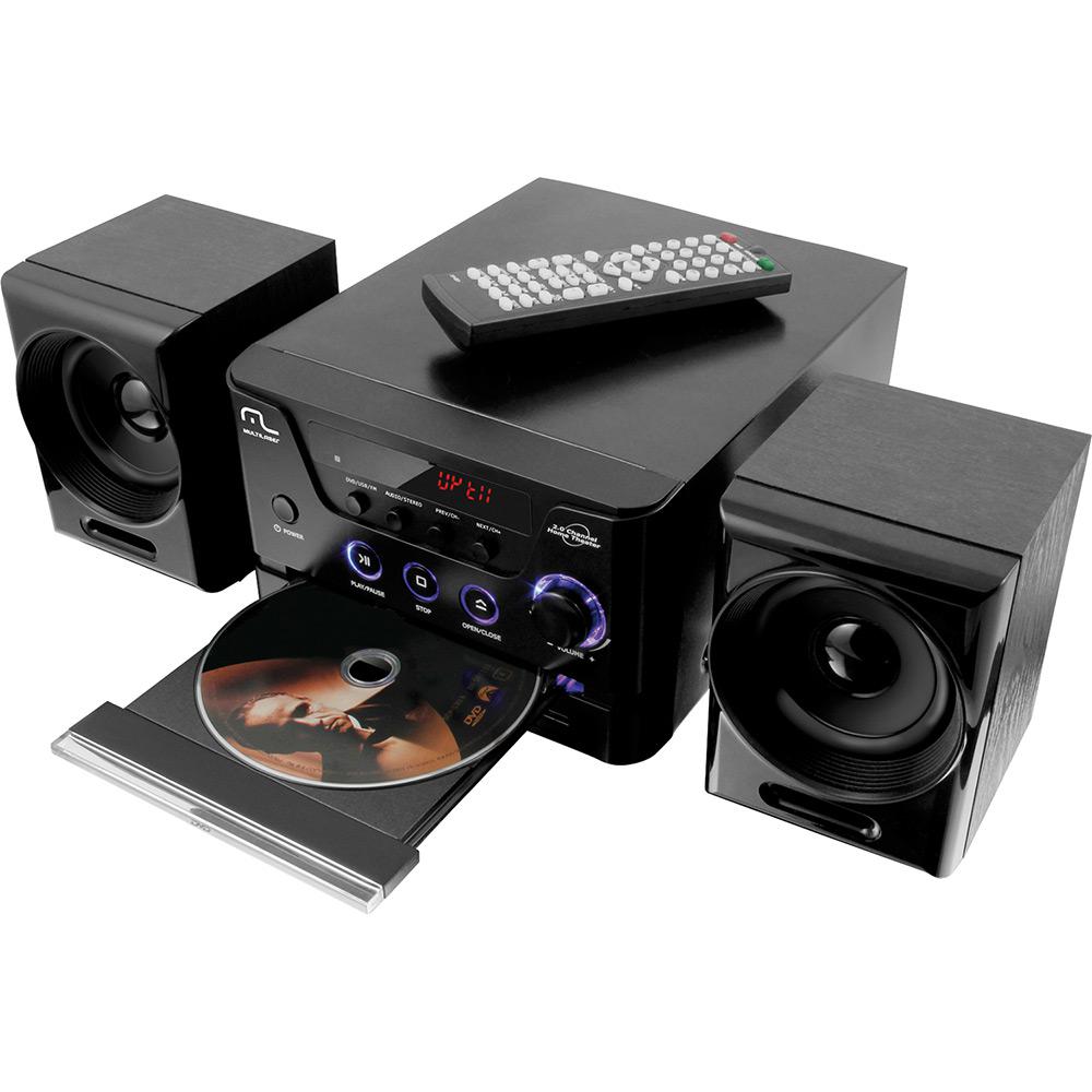 Mini System com DVD Multilaser SP141 20W Rádio FM USB é bom? Vale a pena?
