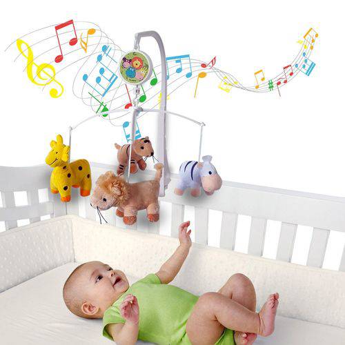 Móbile em Pelúcia Giratório Musical de Bebê para Berço Safari é bom? Vale a pena?