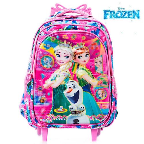 Mochila 3D Infantil Escolar Frozen Elsa e Anna com Rodinhas é bom? Vale a pena?