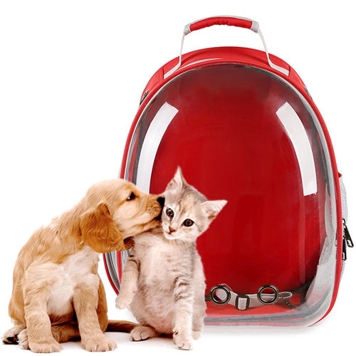 Mochila Pet Panorâmico Design Astronauta Cães Gatos Vermelho é bom? Vale a pena?