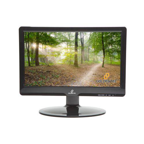 Monitor 15.6" Led HD Goldentec MG689 Vga Widescreen - Preto é bom? Vale a pena?