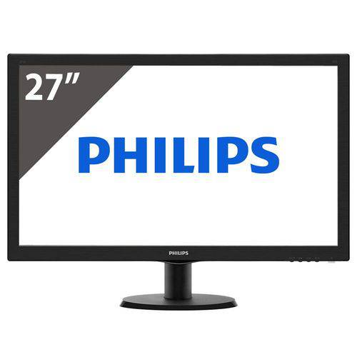 Monitor 27" Led Philips - Hdmi - Full Hd - Vesa - Dvi - Vga - 273v5lhab é bom? Vale a pena?