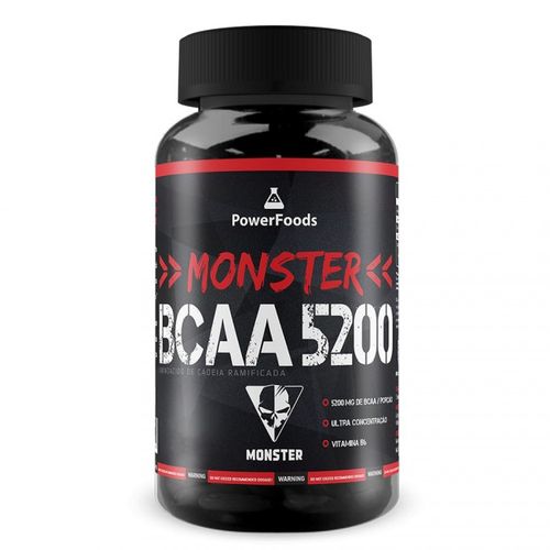 Monster Bcaa 5200 - 500 Tabletes - Powerfoods é bom? Vale a pena?