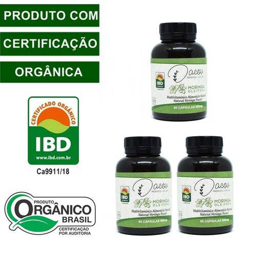 Moringa Oleifera Capsulas (Kit com 03 Potes) - 100% Natural - Produto Orgânico é bom? Vale a pena?