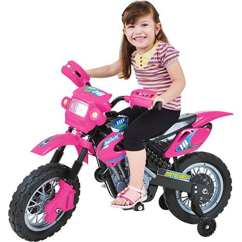 Moto Elétrica Infantil Motocross Rosa - Homeplay é bom? Vale a pena?