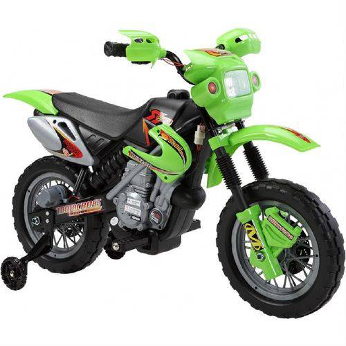 Moto Elétrica Motocross Verde 6v Homeplay é bom? Vale a pena?