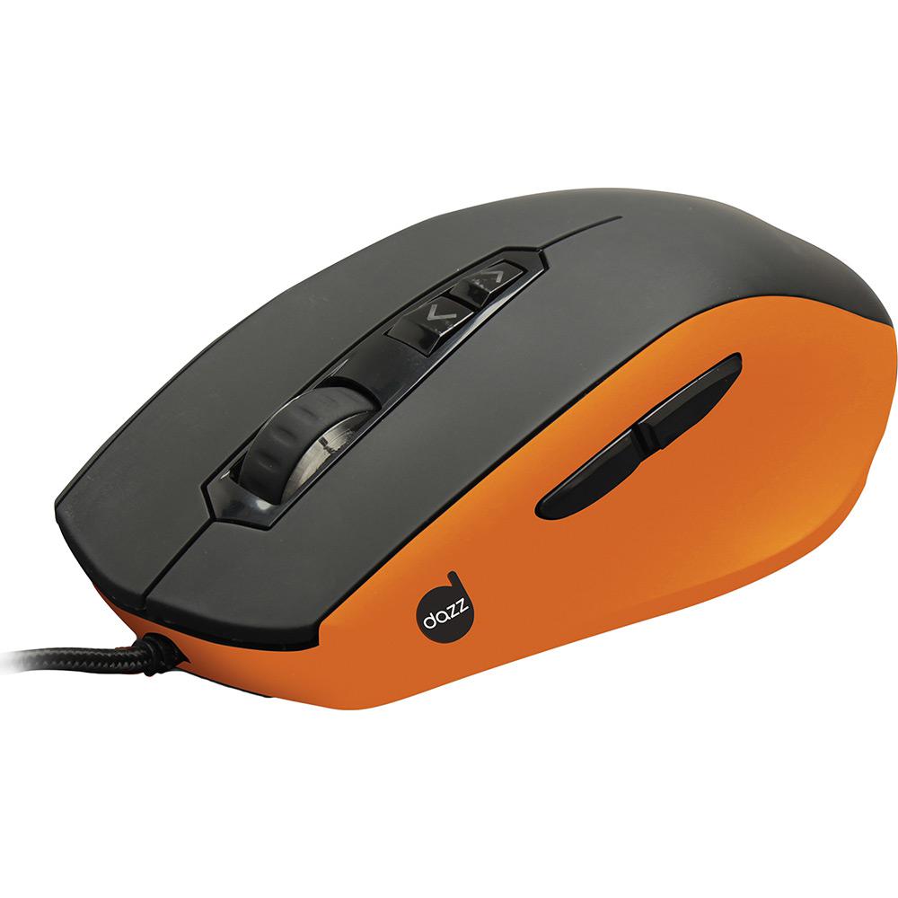 Mouse Gamer DAZZ Smilodon Siberian 5000 DPI + Leitor infra-vermelho de 3.2G + Design Ergonômico Ambidestro - Preto/Laranja - PC é bom? Vale a pena?