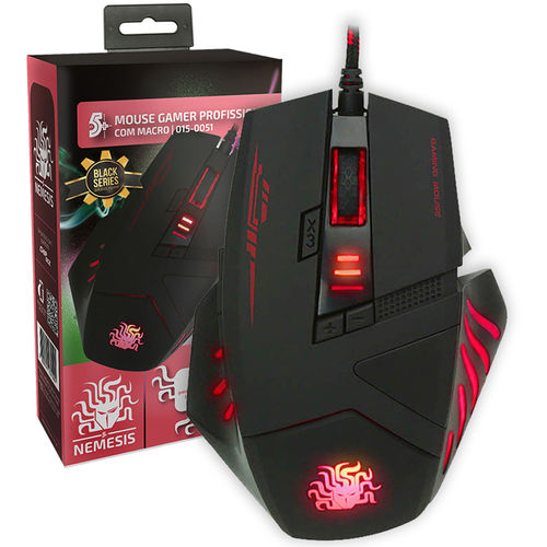Mouse Gamer Macro 5+ Black Series Preto 4000 Dpi NM-798 - Nemesis é bom? Vale a pena?