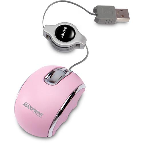 Mouse Nano Ótico Retrátil USB Rosa - Maxprint é bom? Vale a pena?