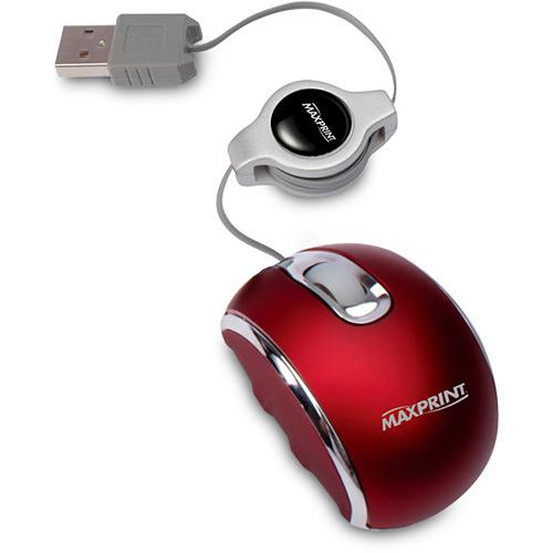 Mouse Nano Ótico Retrátil USB Vermelho - Maxprint é bom? Vale a pena?